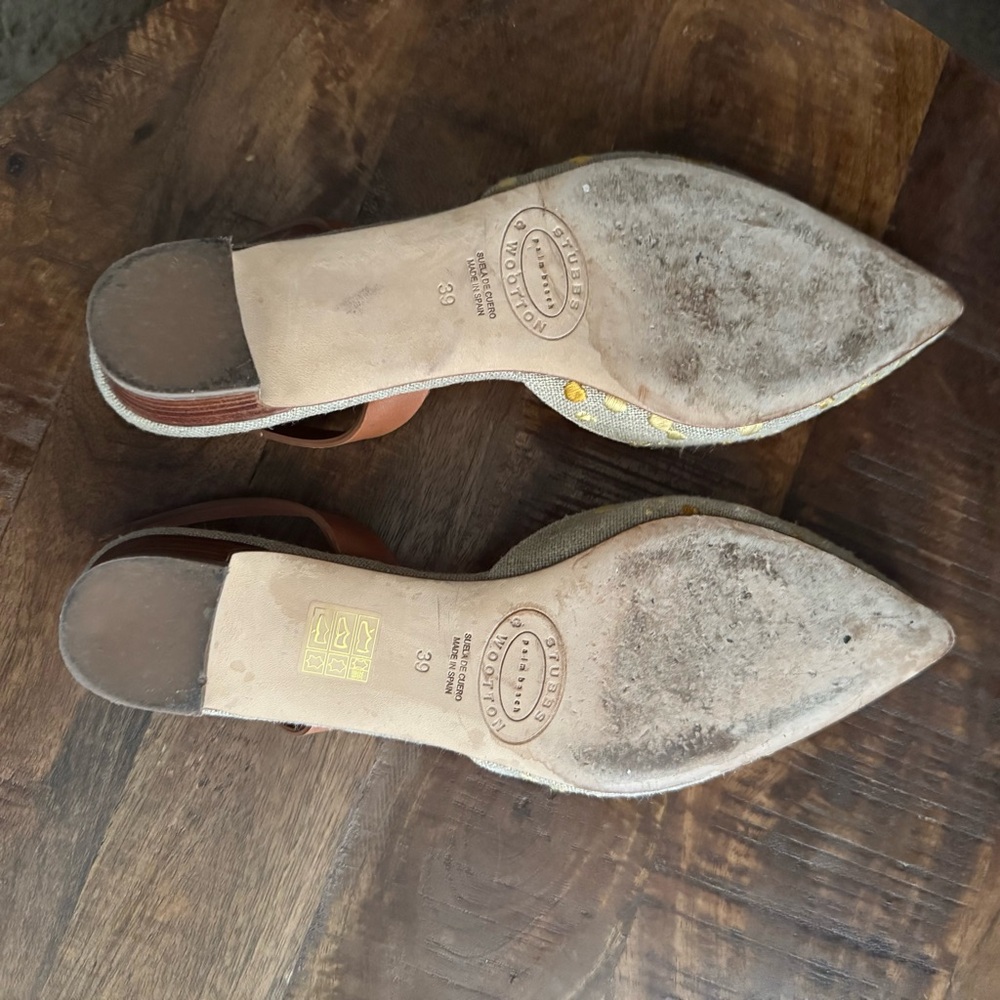 STUBBS &WOOTTON Shoes Size 39EU Cloth Sandals - Picture 6 of 6